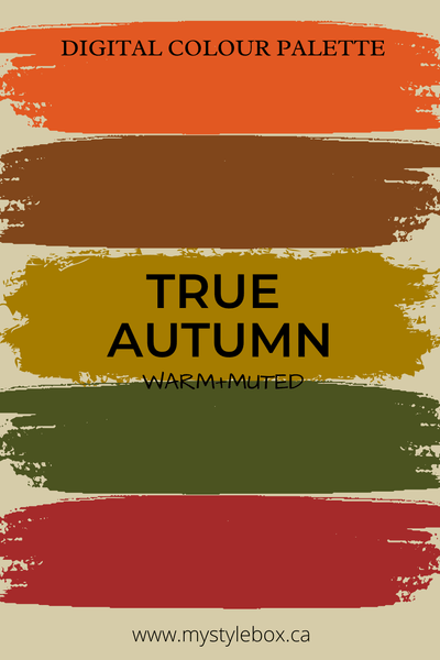 True Autumn Season Color Palette