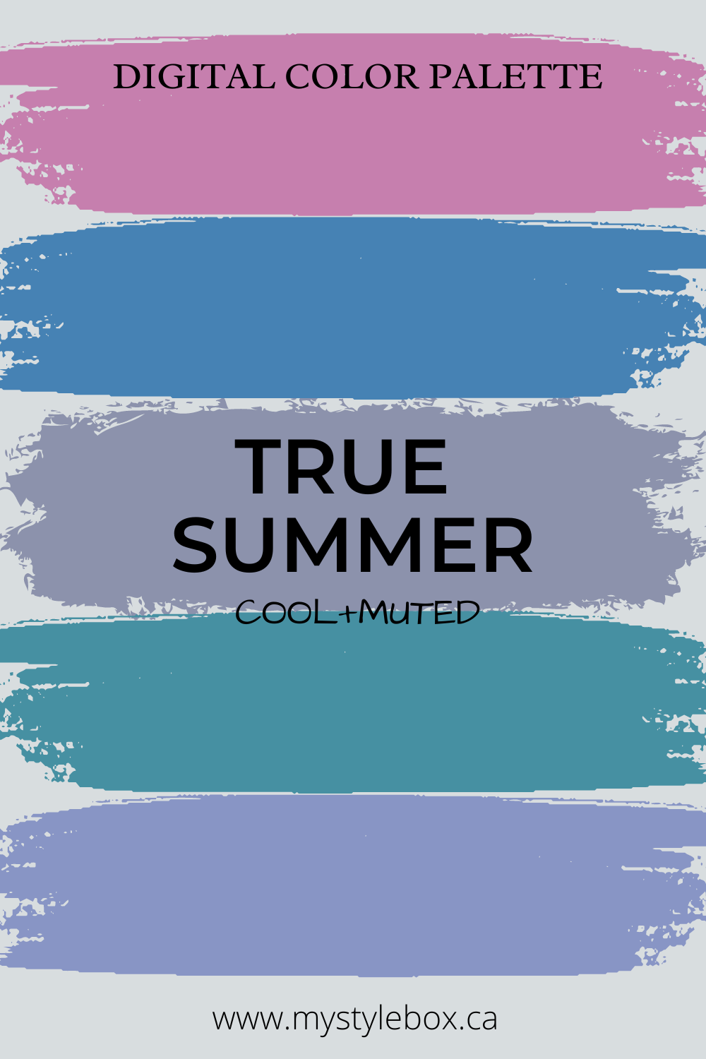 True (Cool) Summer Season Color Palette