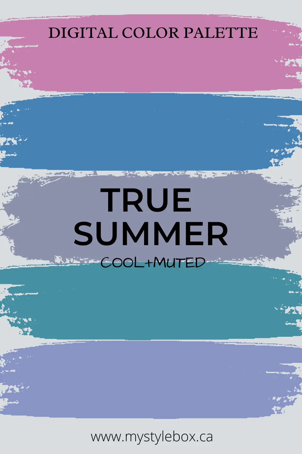 True (Cool) Summer Season Color Palette