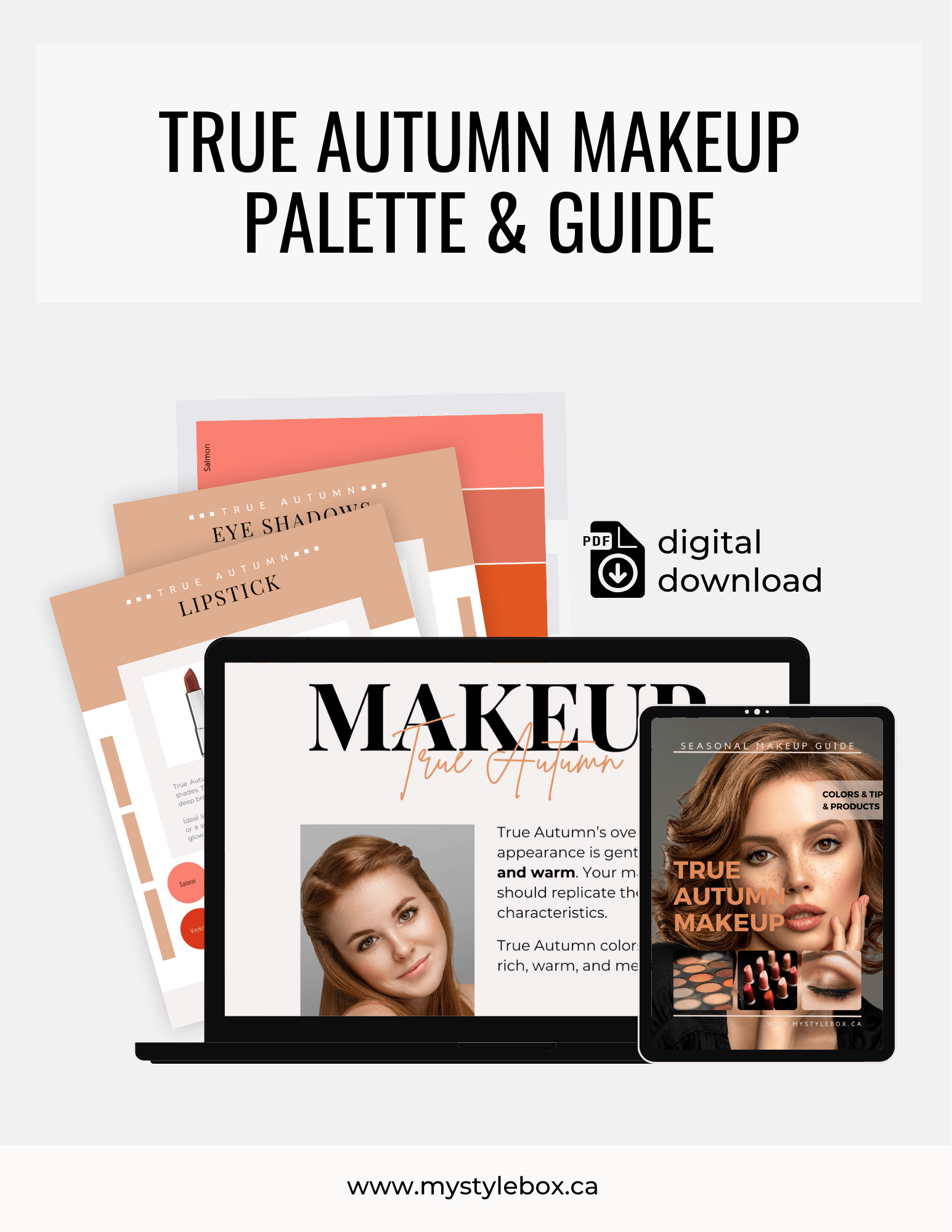 True Autumn Color Season Makeup Guide