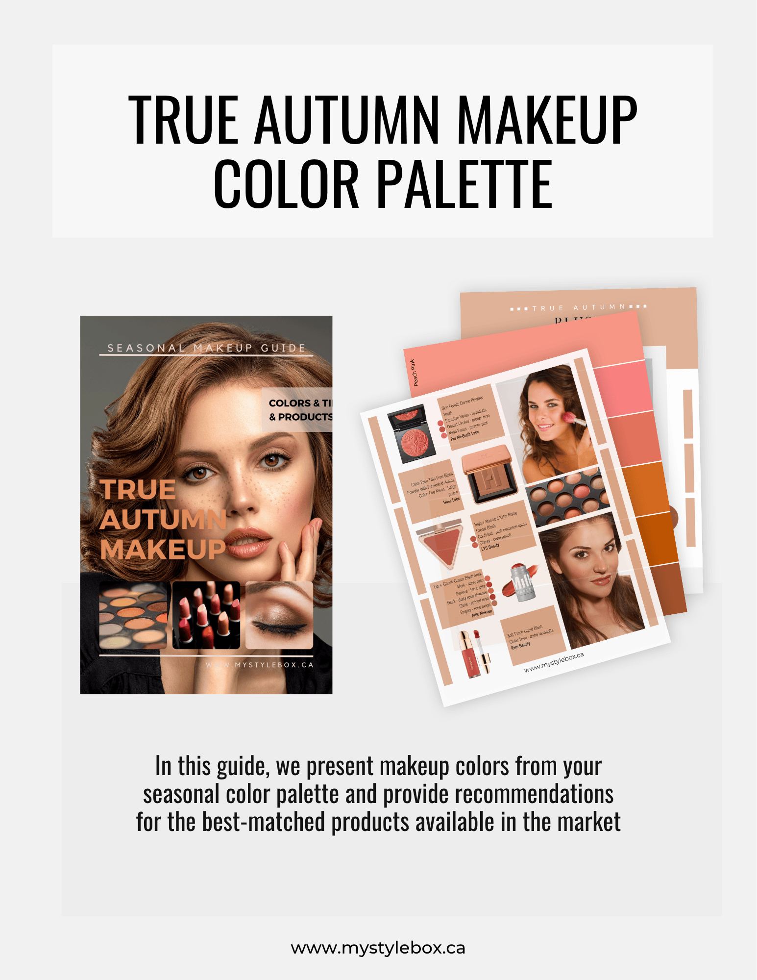True Autumn Color Season Makeup Guide