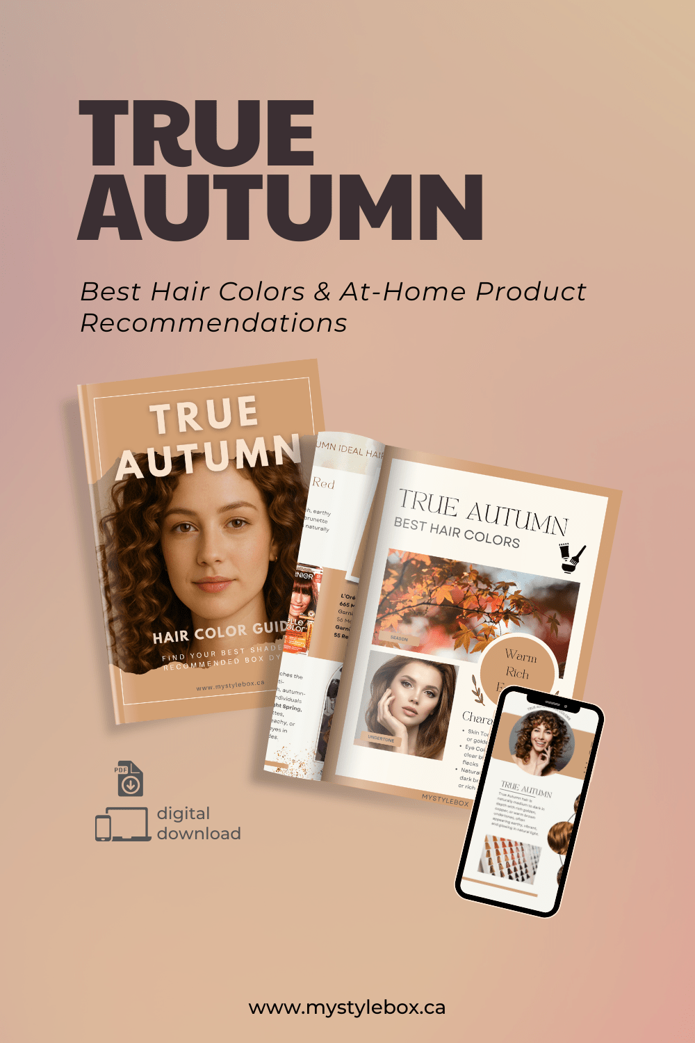 True Autumn Hair Color Guide: Best Shades & At-Home Color Options