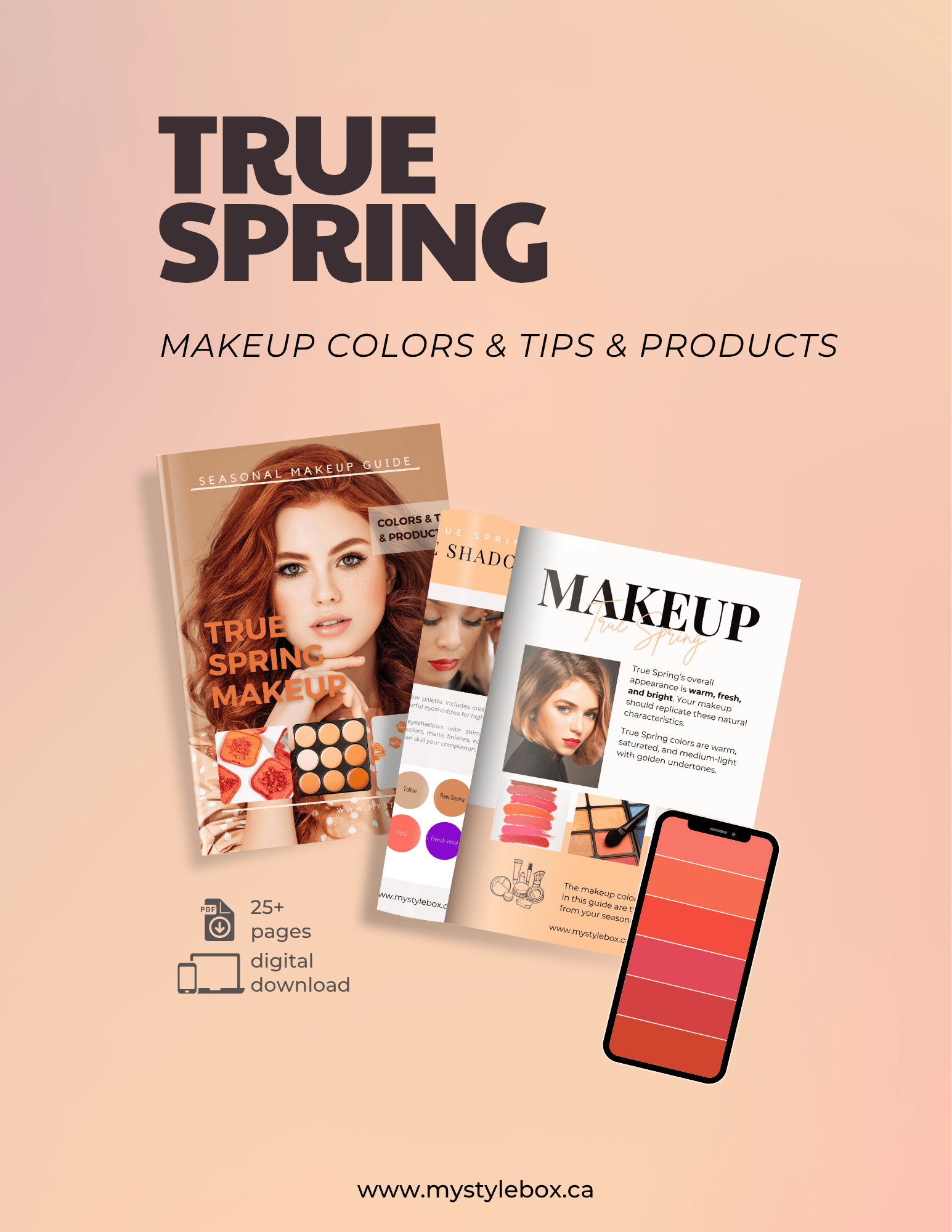 True Spring Color Season Makeup Guide