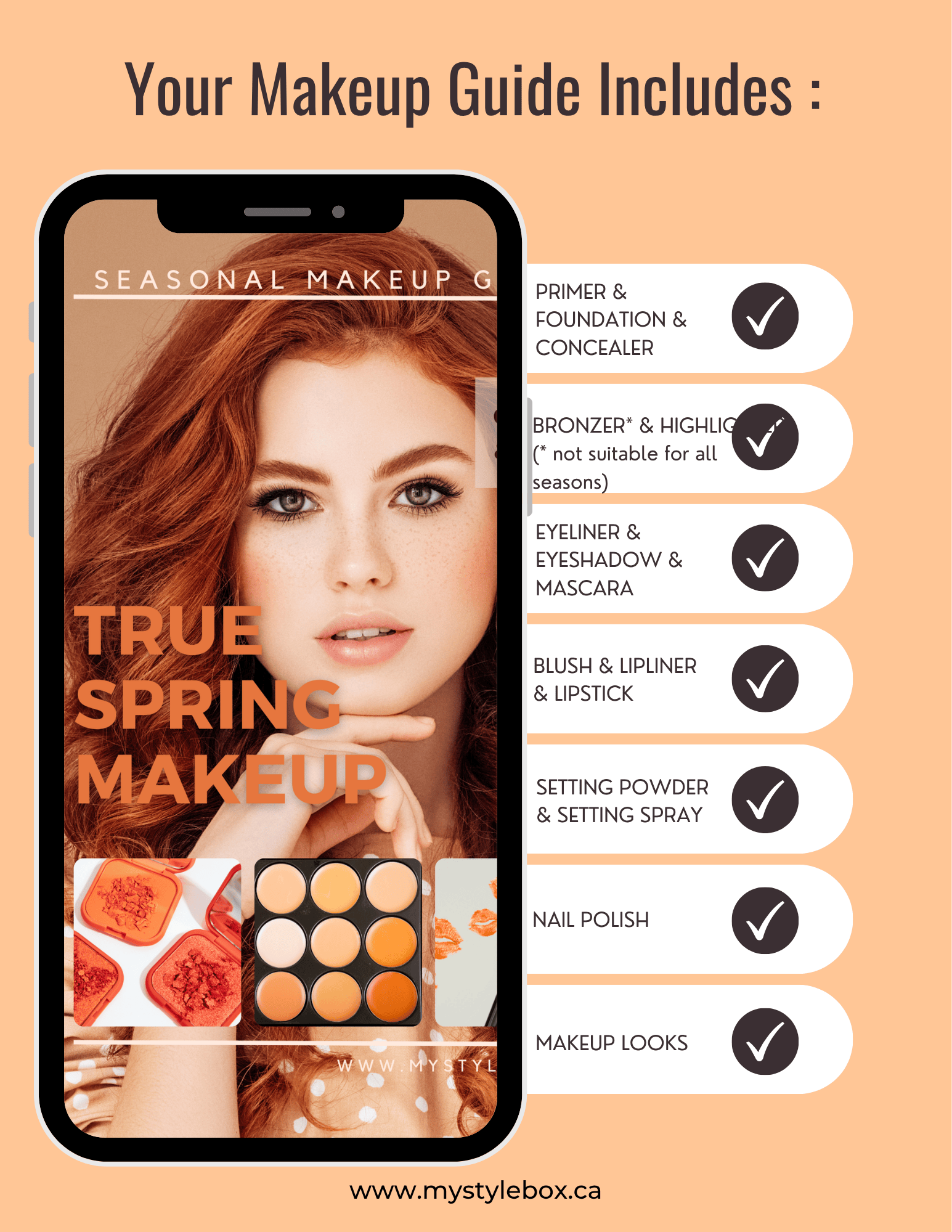 True Spring Color Season Makeup Guide