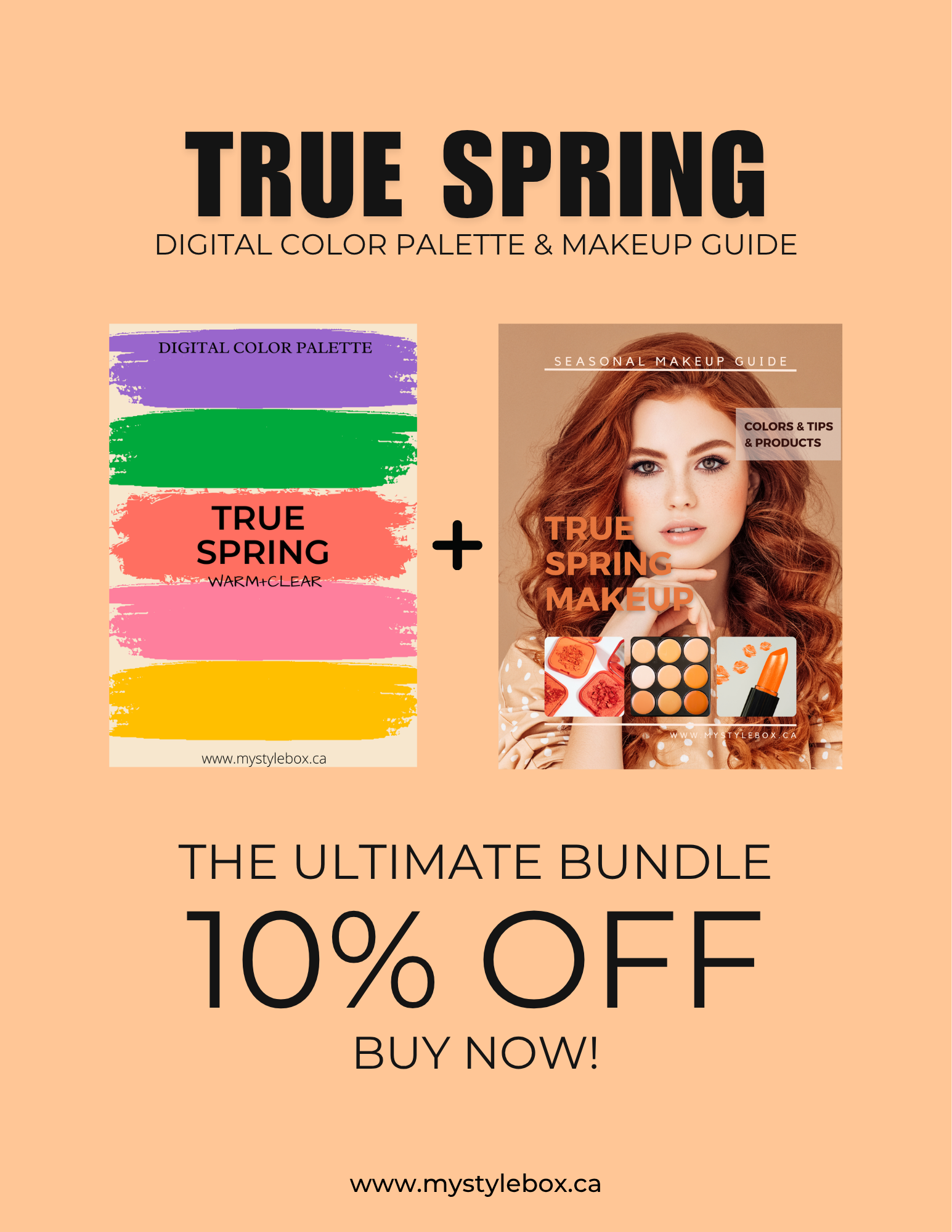 True Spring Digital Color Palette and Makeup Guide