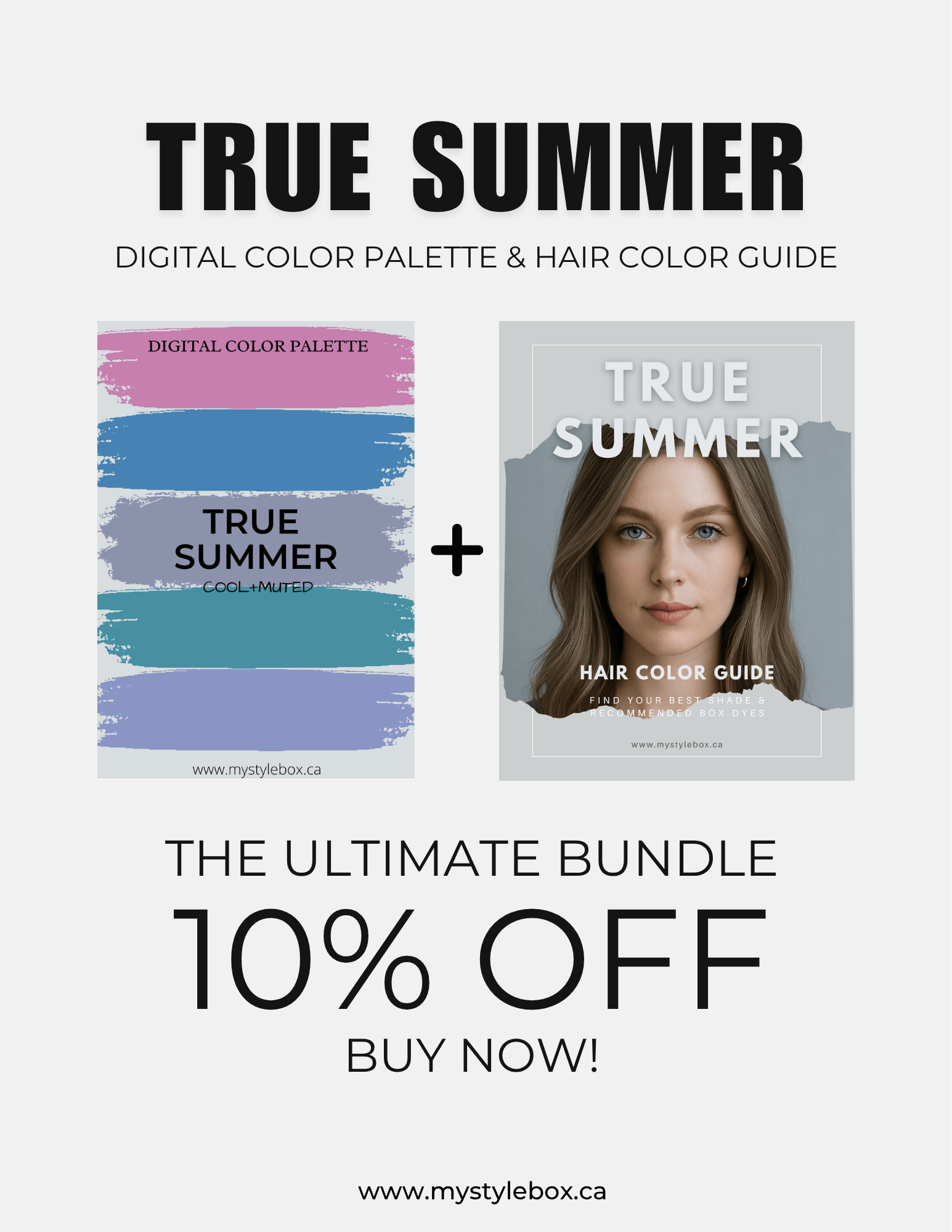 True Summer Digital Color Palette and Hair Color Guide