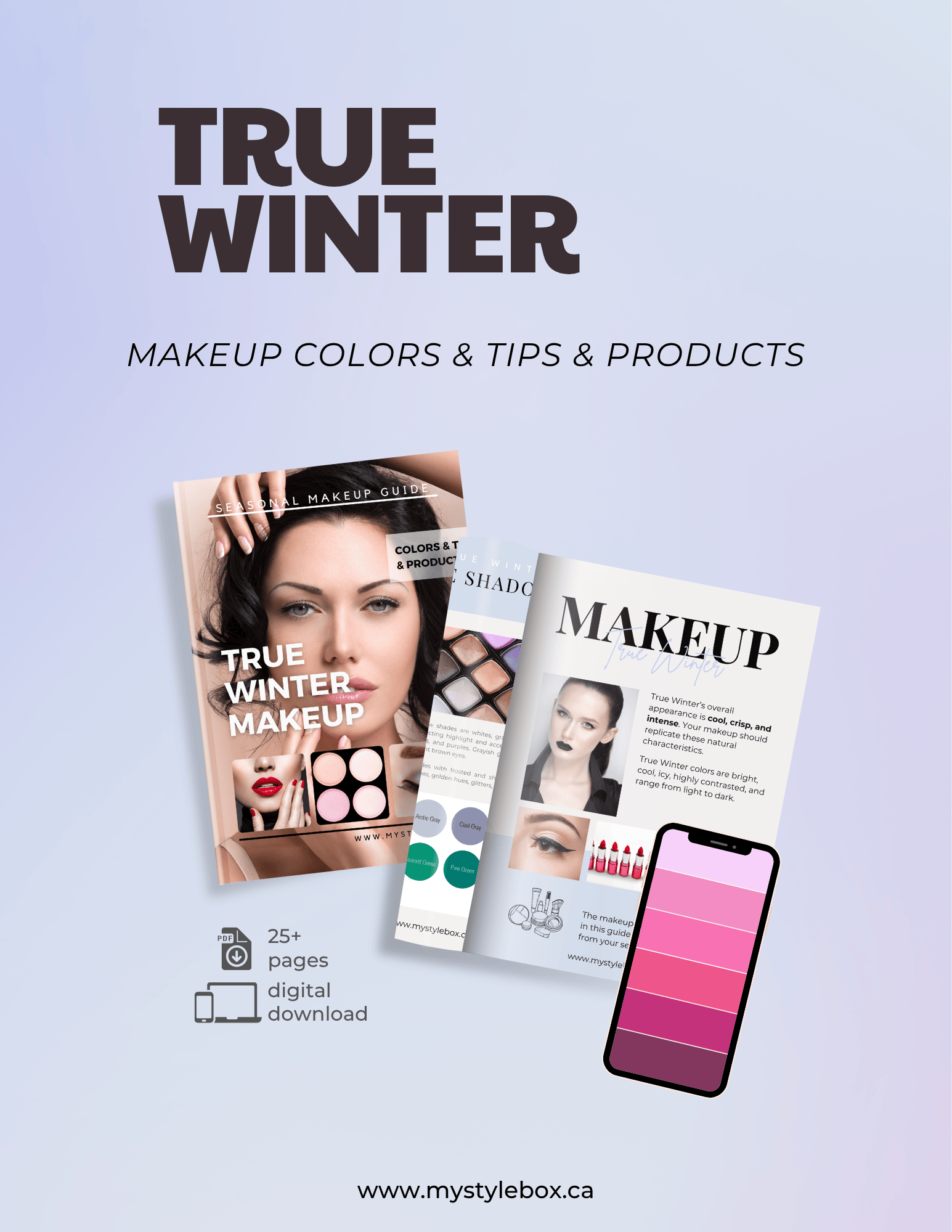 True Winter Color Season Makeup Guide