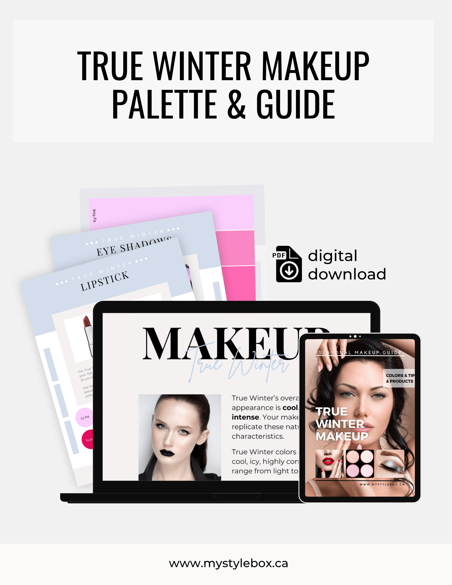 True Winter Color Season Makeup Guide