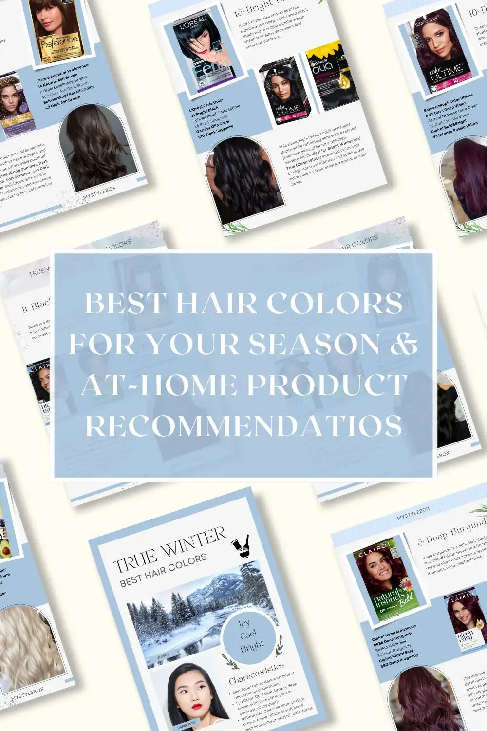 True Winter Hair Color Guide: Best Shades & At-Home Color Options Mystylebox