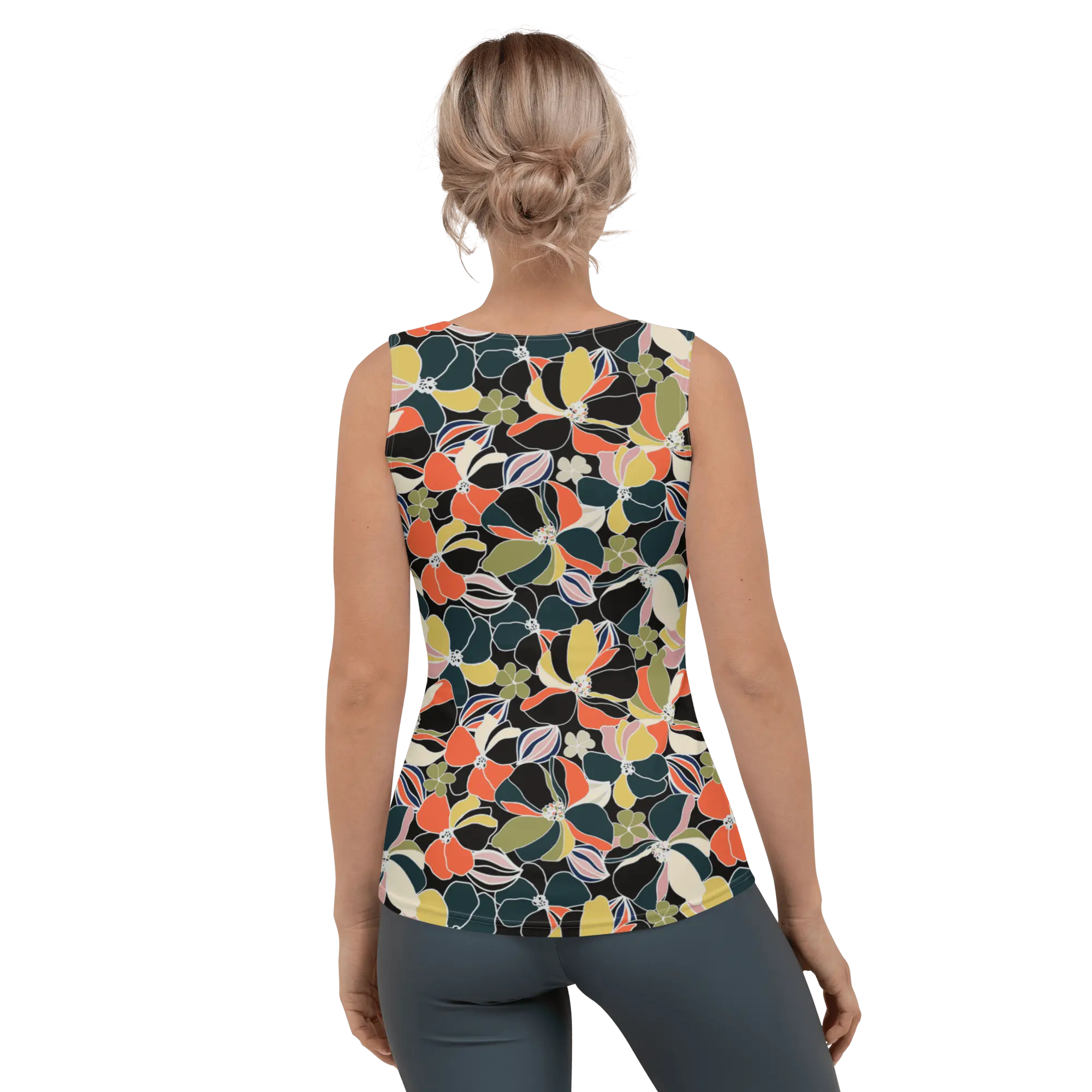 Printed Tank Top_Dark Autumn