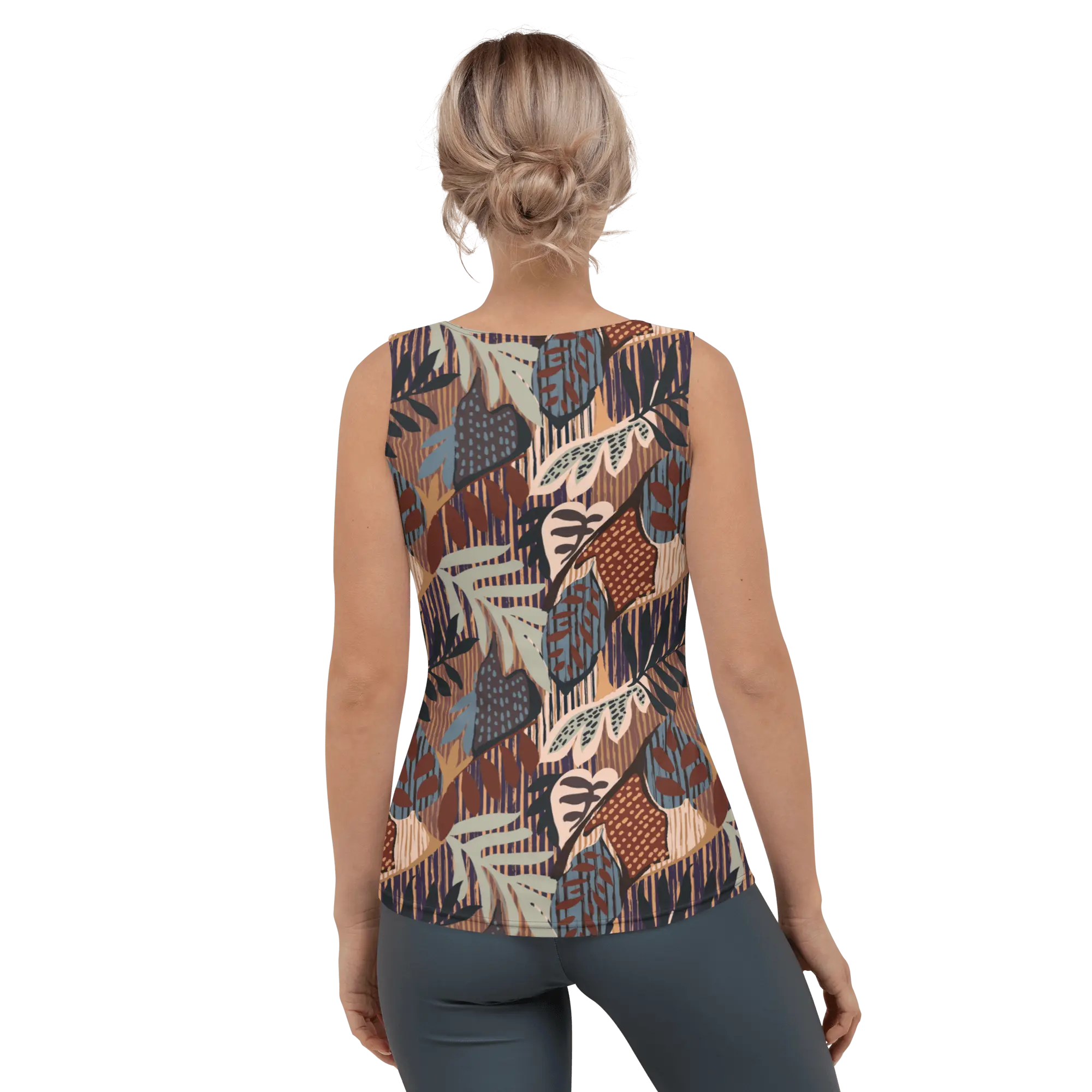 Printed Tank Top_Dark Autumn