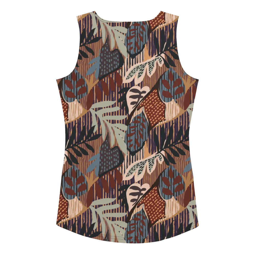 Printed Tank Top_Dark Autumn