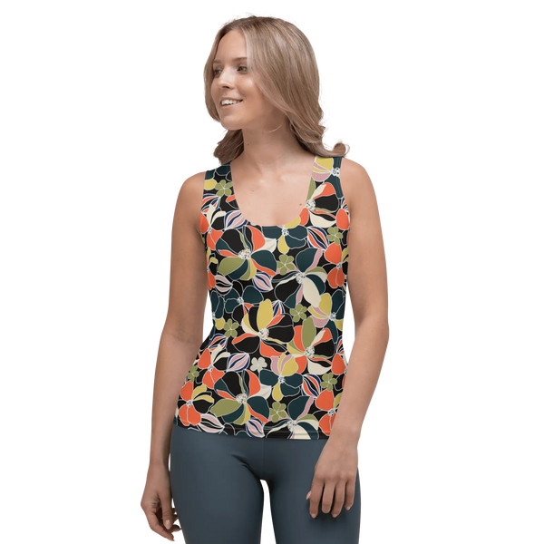 Printed Tank Top_Dark Autumn