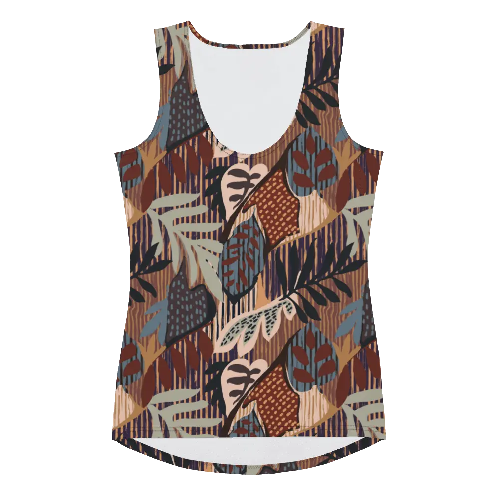 Printed Tank Top_Dark Autumn