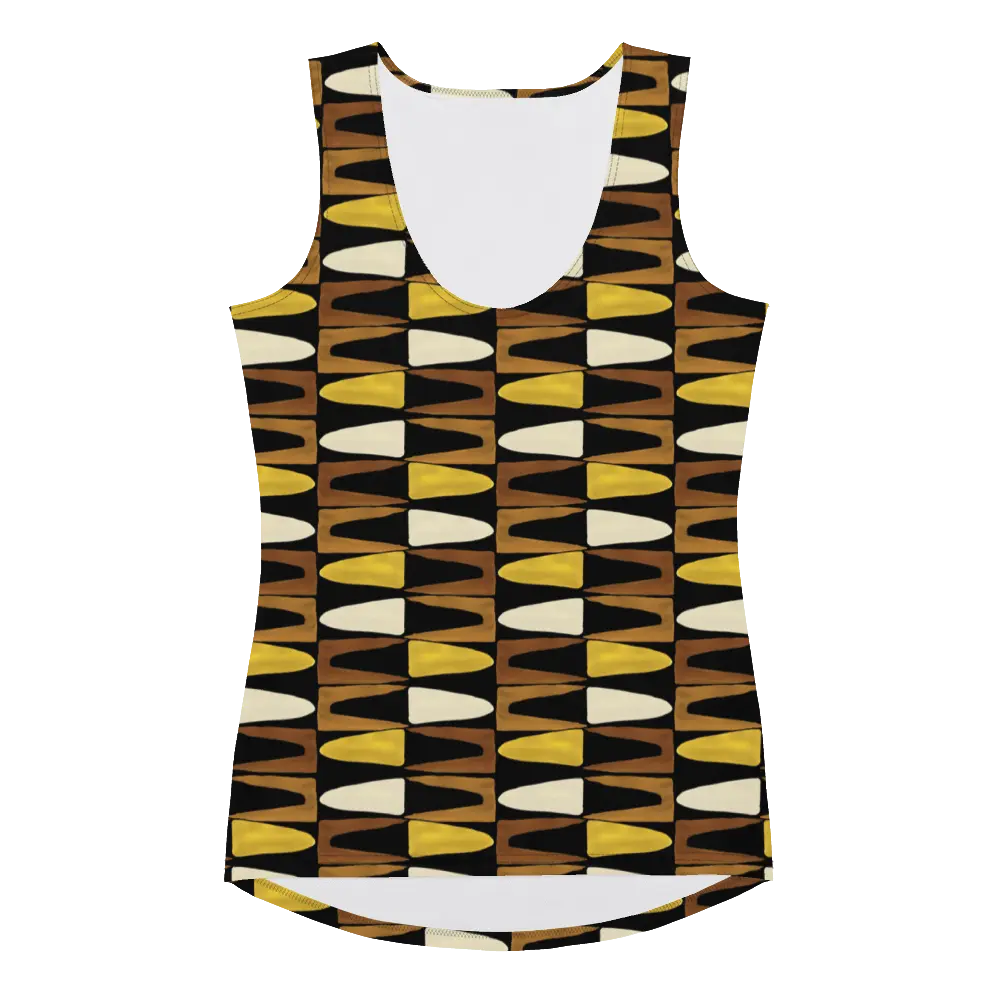 Printed Tank Top_Dark Autumn