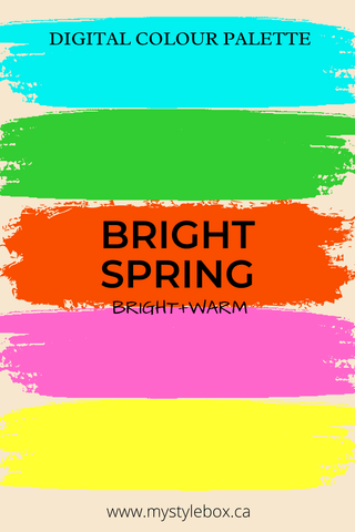 Bright Spring Season Digital Color Palette