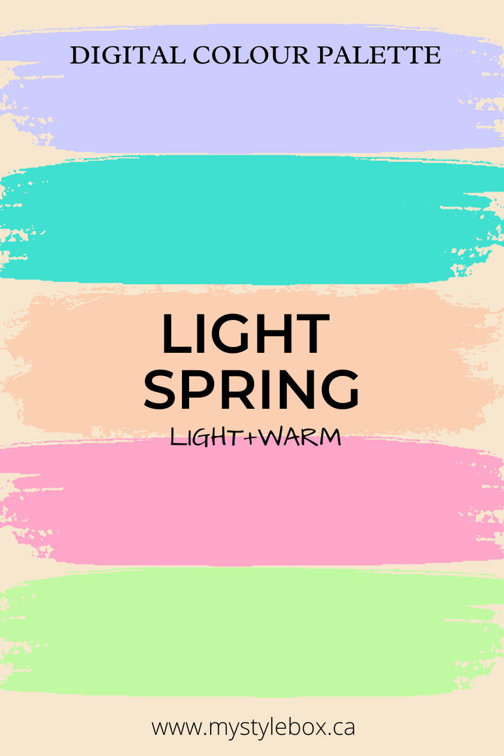 Light Spring Season Digital Color Palette