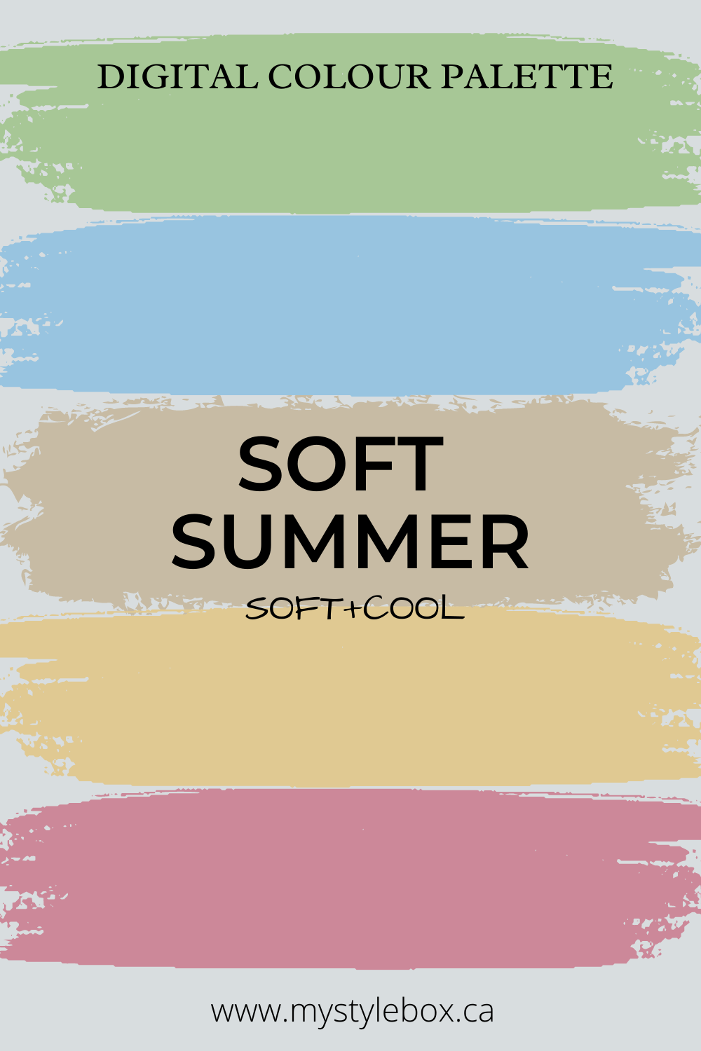 Soft Summer Season Digital Color Palette