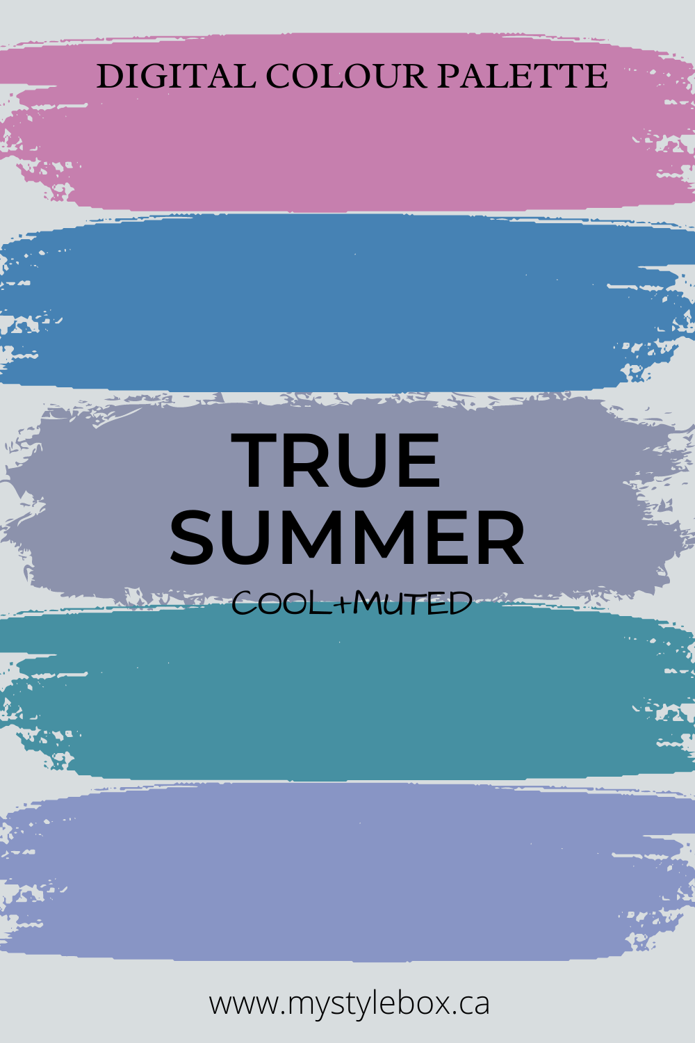 True Summer Season Digital Color Palette