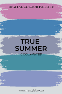 True Summer Season Digital Color Palette