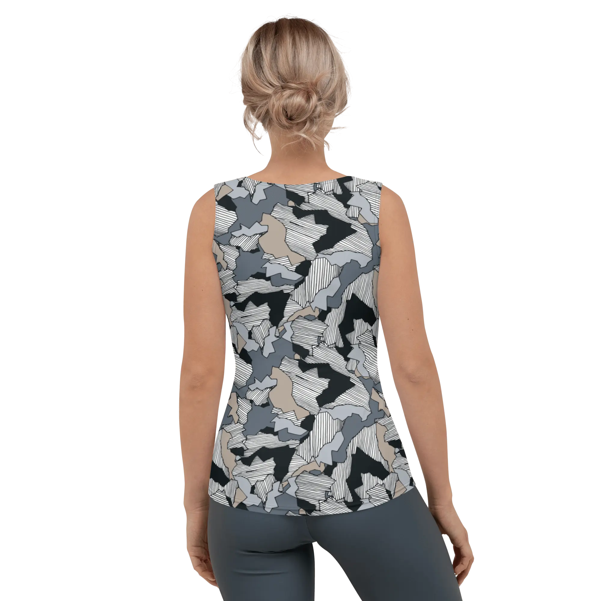 Printed Tank Top_Dark Winter