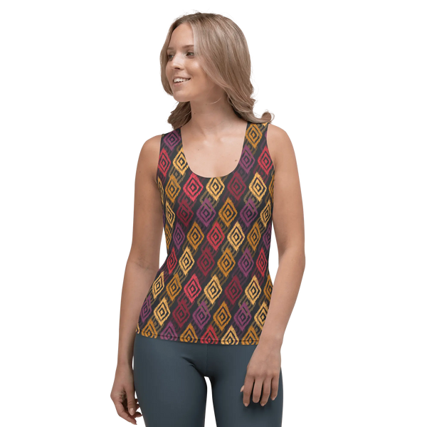 Printed Tank Top_Dark Autumn