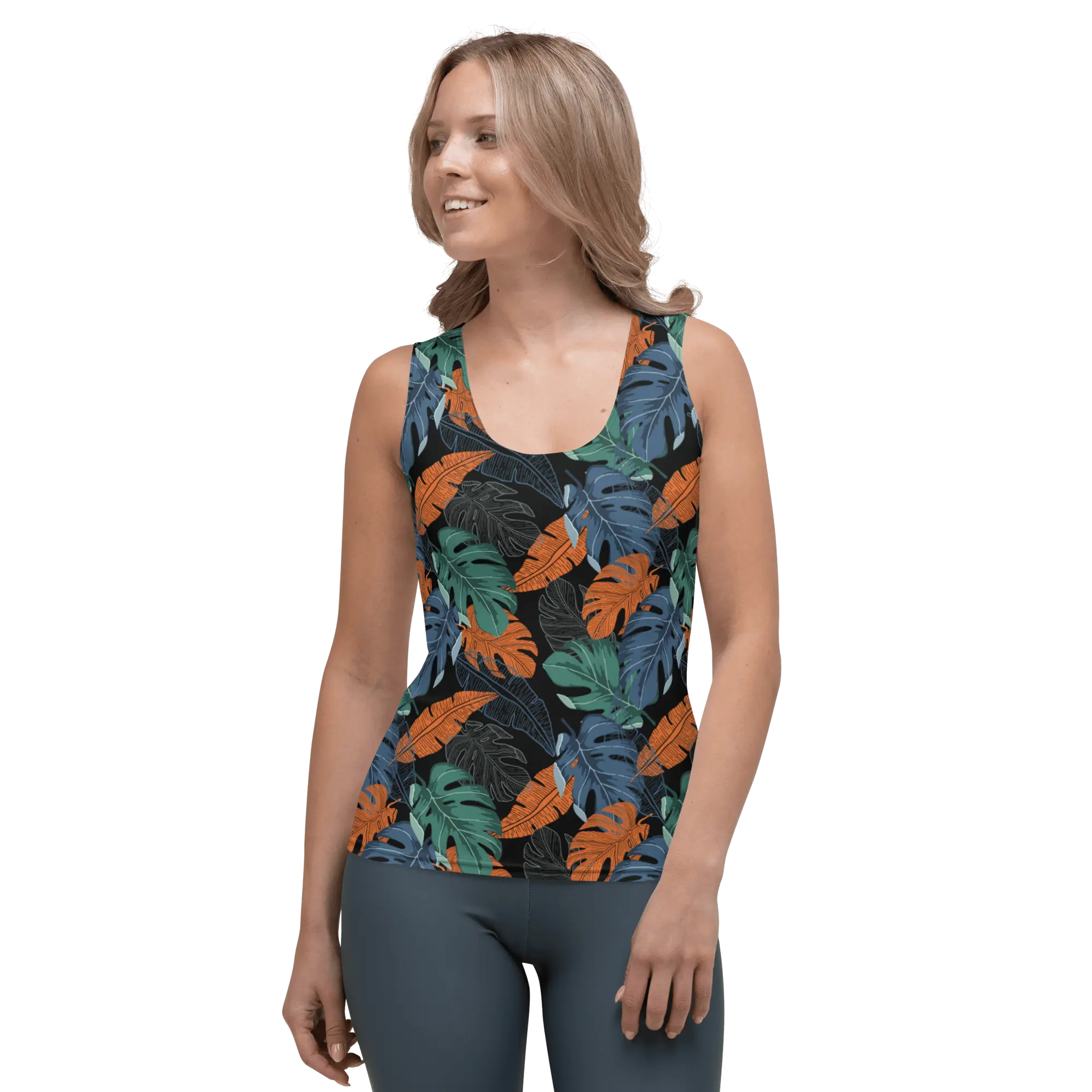 Printed Tank Top_Dark Autumn