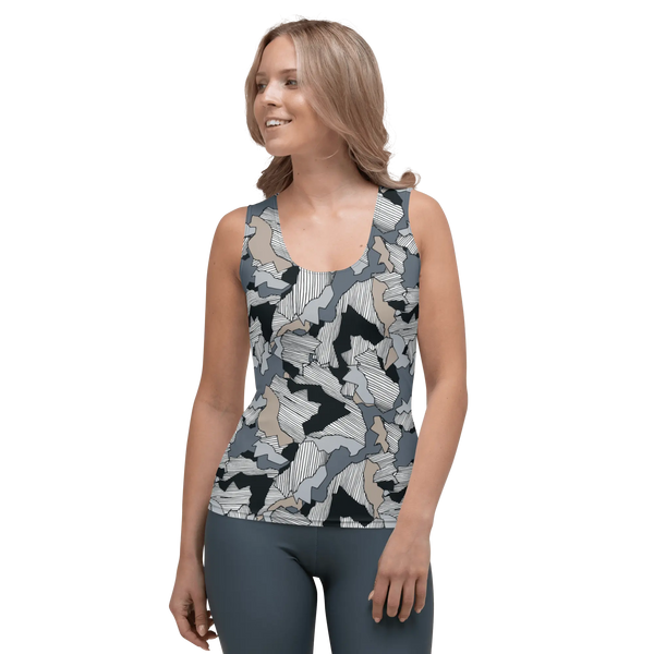 Printed Tank Top_Dark Winter