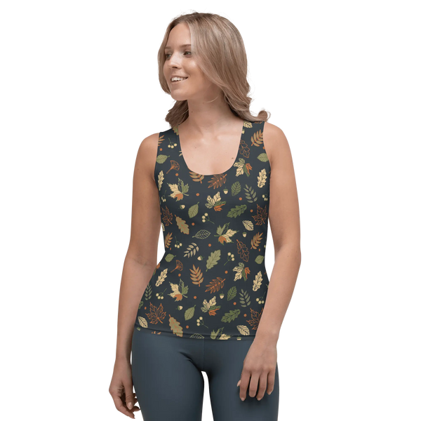 Printed Tank Top_Dark Autumn