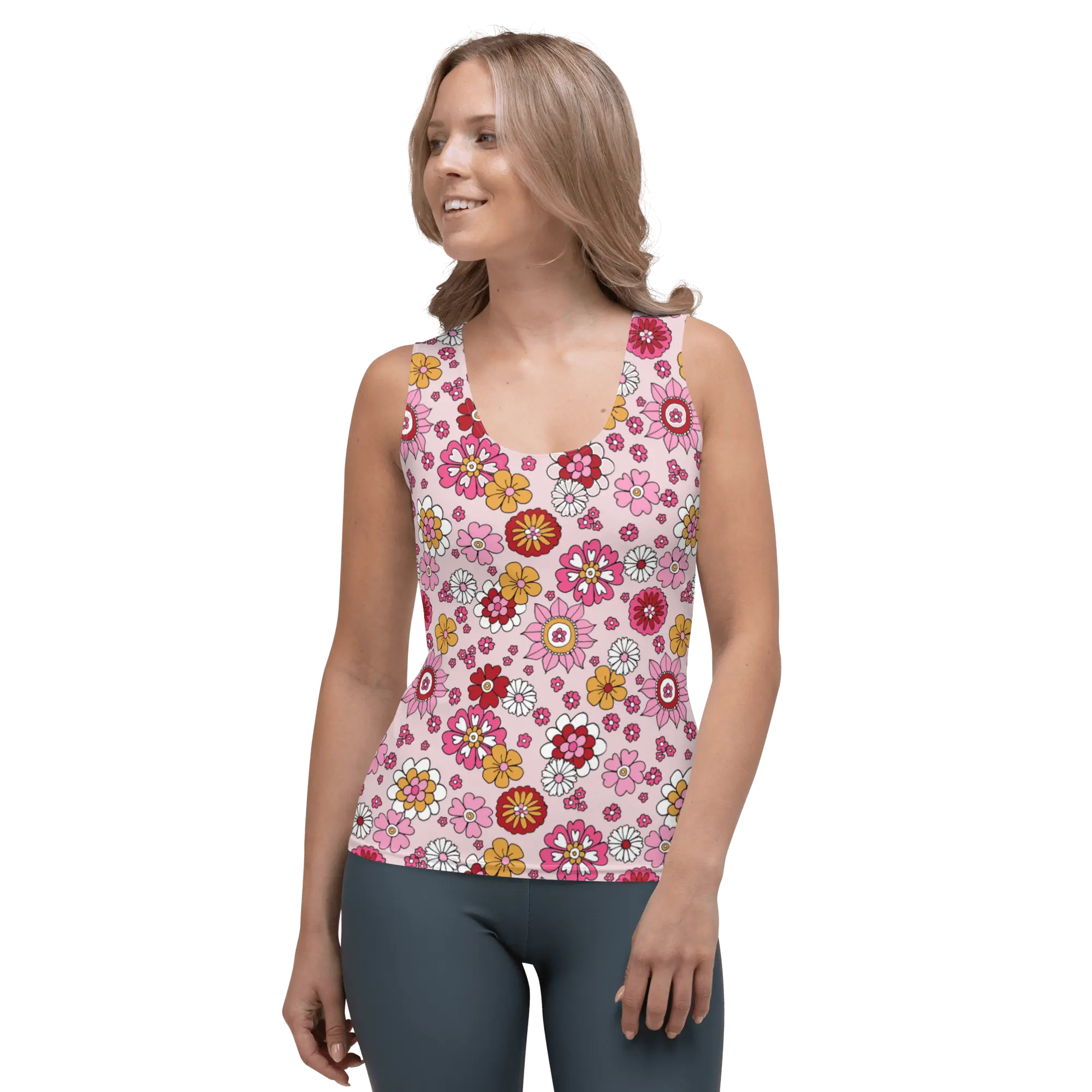 Printed Tank Top_Bright Spring