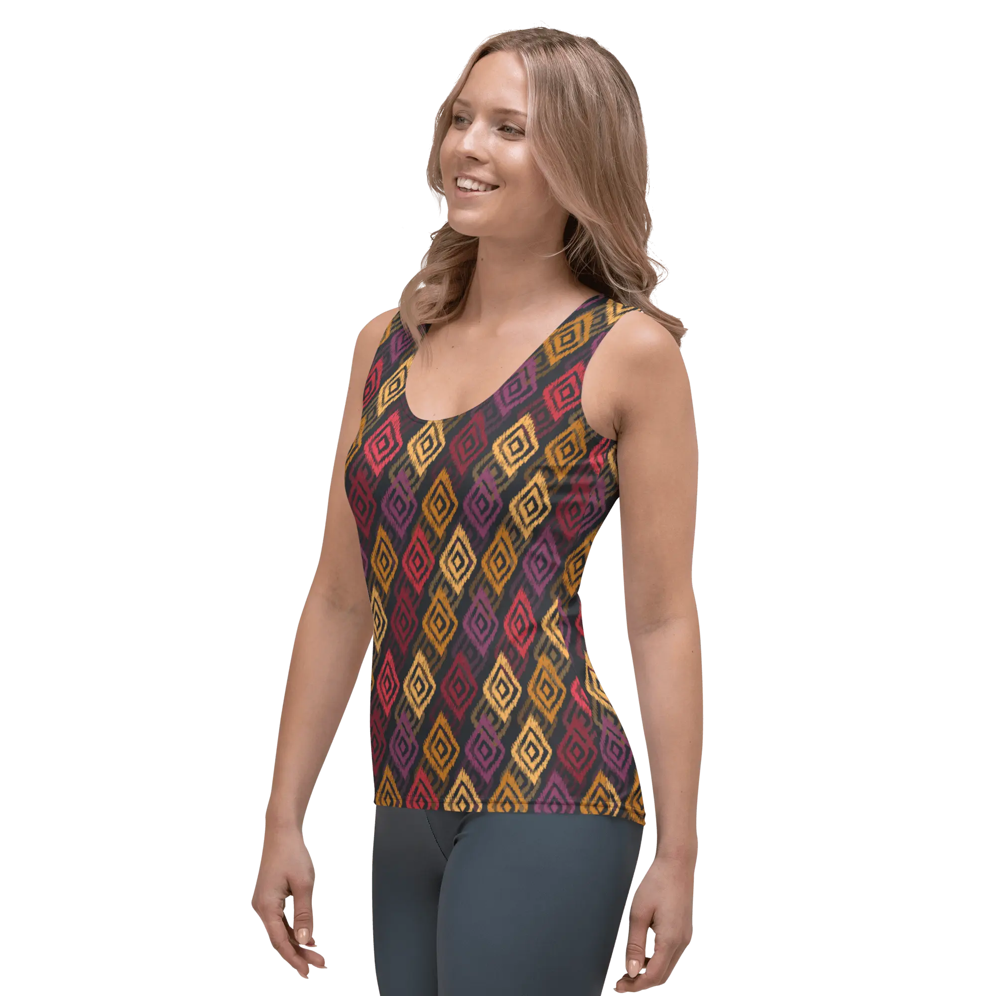 Printed Tank Top_Dark Autumn