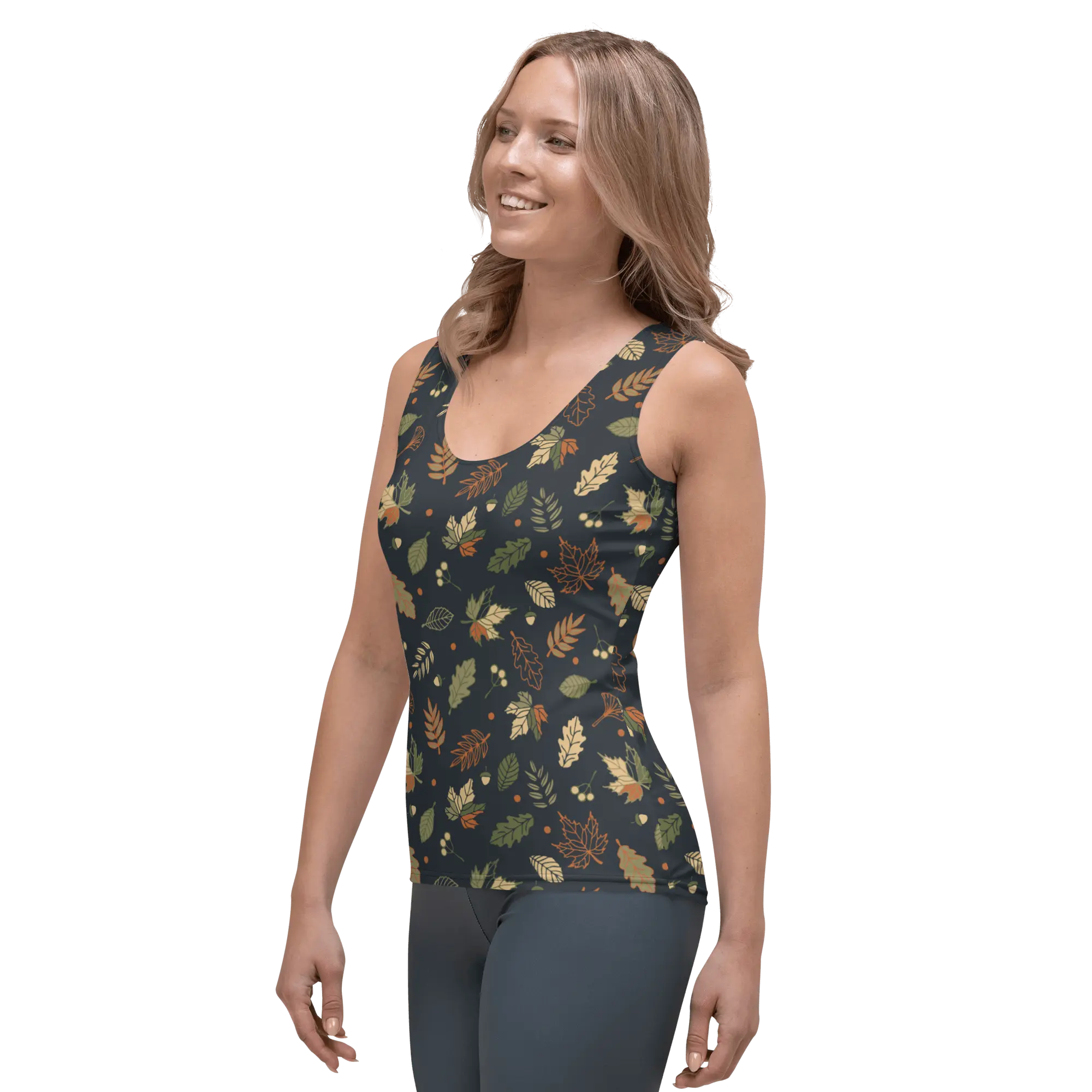 Printed Tank Top_Dark Autumn