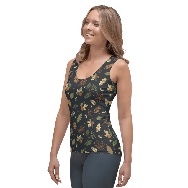 Printed Tank Top_Dark Autumn