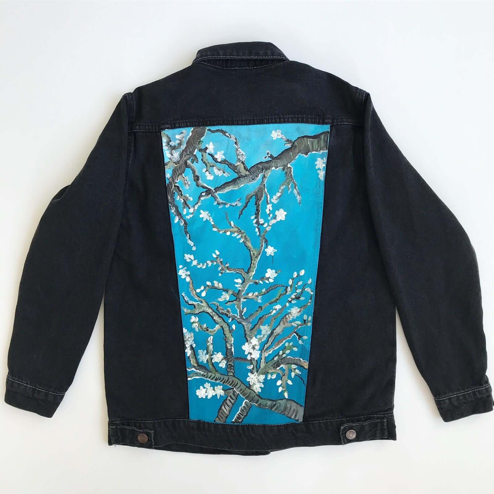 Hand Painted Jean Jacket (Floral Design) - Mystylebox